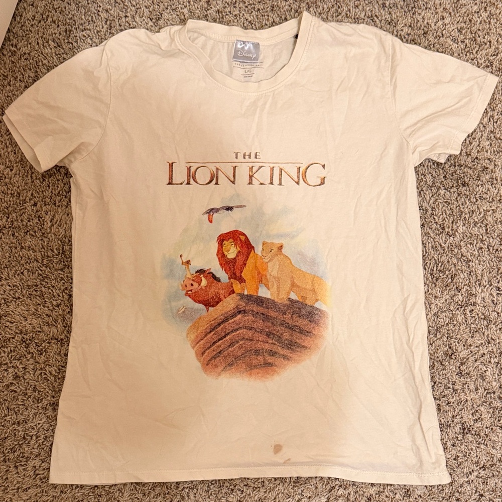 Disney The Lion King Kids White T-Shirt